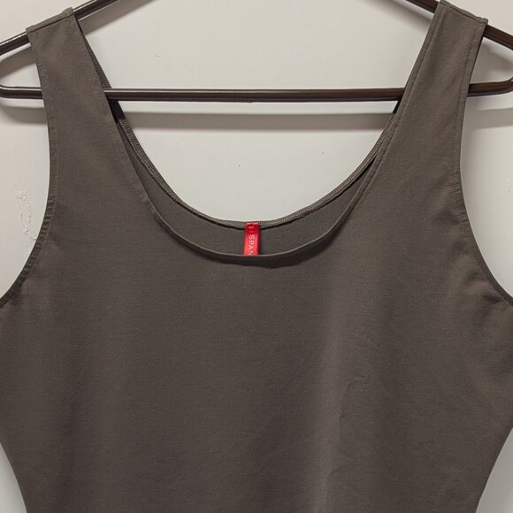 SPANX Hollywood Socialight Opaque Tank Top in Smokey Brown - Picture 6 of 11